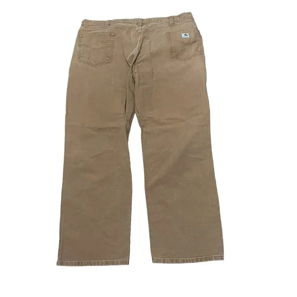 Carhartt 100096 Weathered Duck 5-Pocket Relaxed Fit Pant 44 x 30 Carhartt Brown